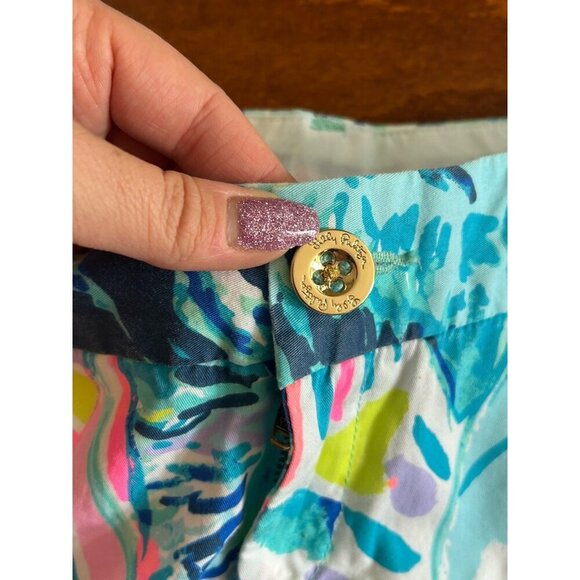LILLY PULITZER Women's The Callahan Shorts Sz 00 Resort Colorful Sailboat 5" - Picture 4 of 9